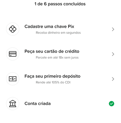 Lista de tarefas do app Hub Newbies